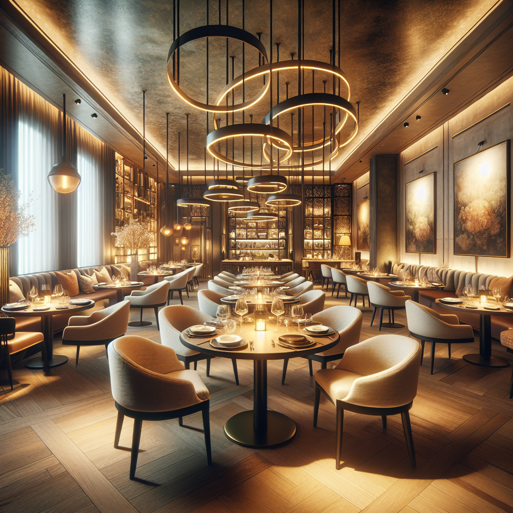 Elegant restaurant dining atmosphere